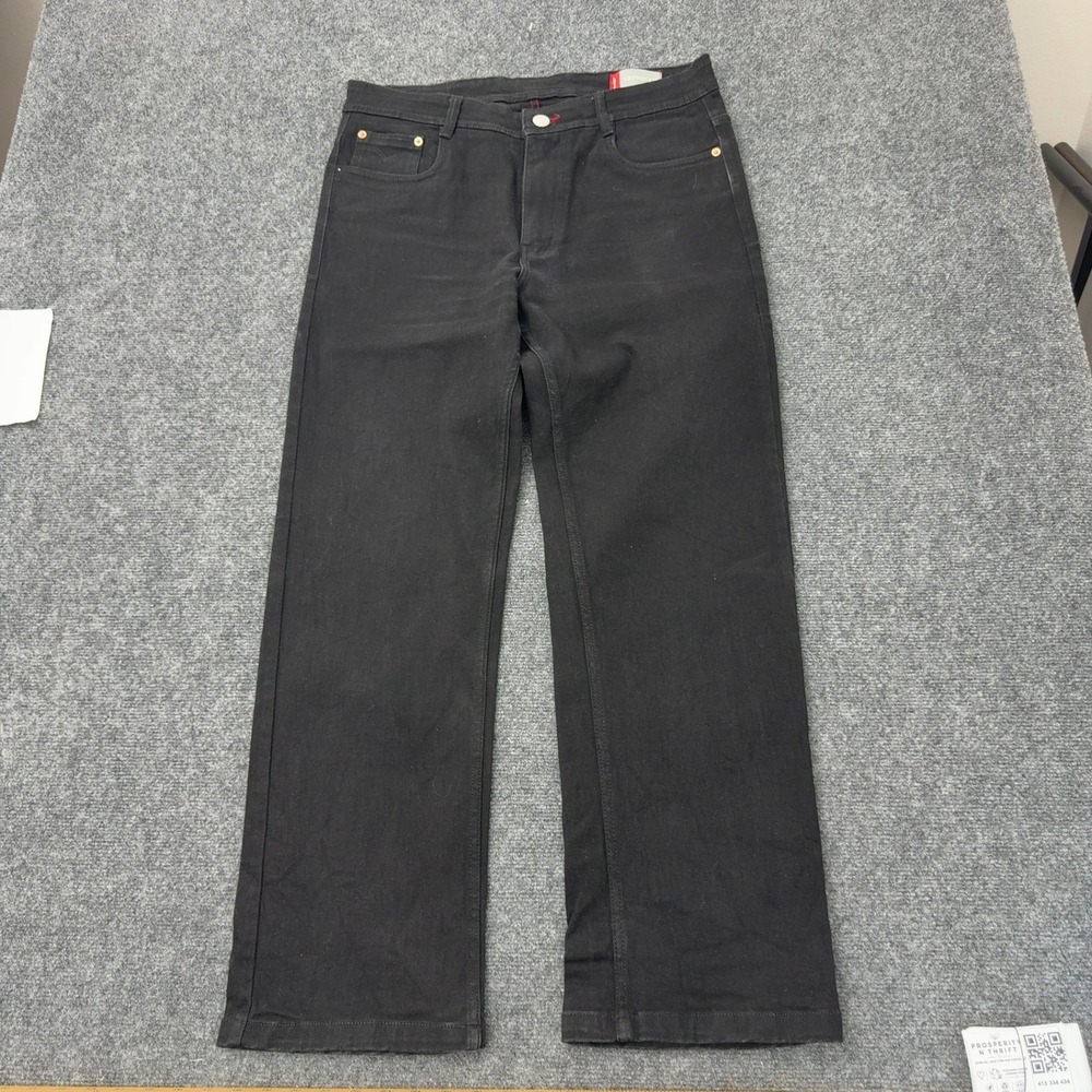 Levis Jeans Mens 36 Black Rayon Spandex Stretch Denim Casual Streetwear